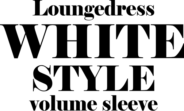 Loungedress WHITE STYLE volume sleeve