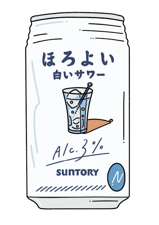 ほろよい白いサワーの画像