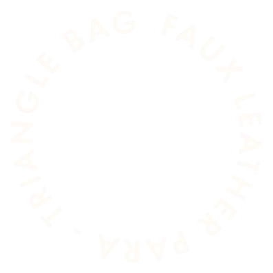 FAUX LEATHER PARA-TRIANGLE BAG