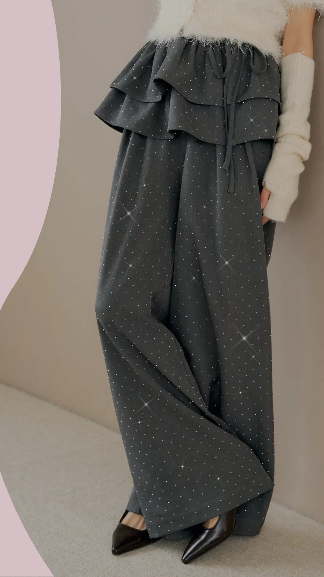 Rhinestone Slacks 20 LOOK