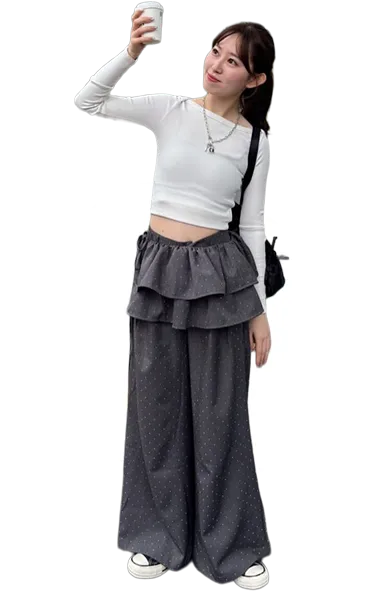 Rhinestone Slacks 20 LOOK