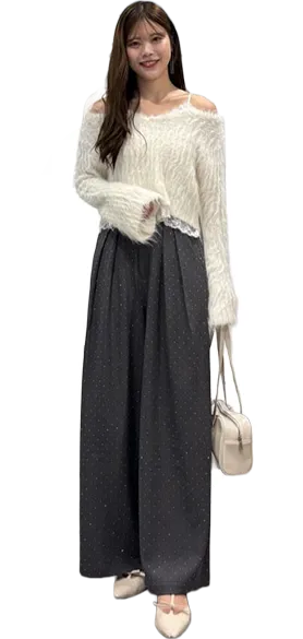 Rhinestone Slacks 20 LOOK