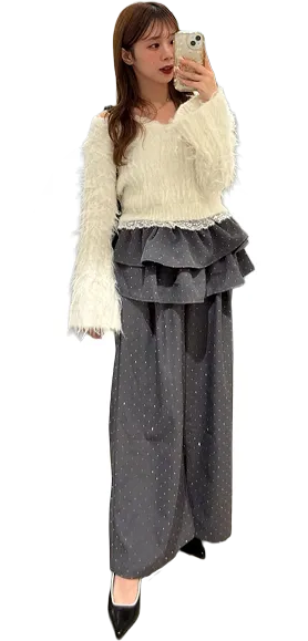 Rhinestone Slacks 20 LOOK