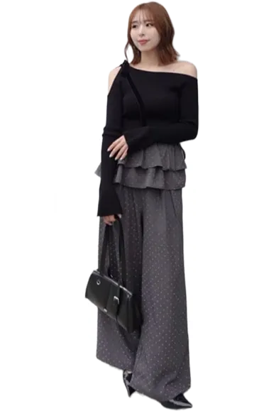 Rhinestone Slacks 20 LOOK