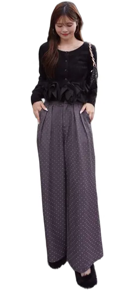 Rhinestone Slacks 20 LOOK