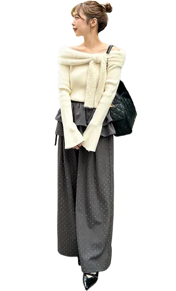 Rhinestone Slacks 20 LOOK