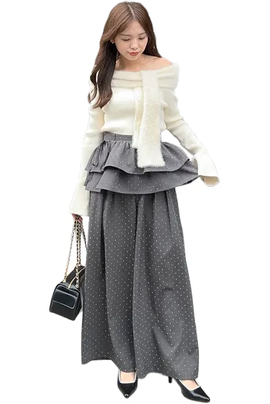 Rhinestone Slacks 20 LOOK