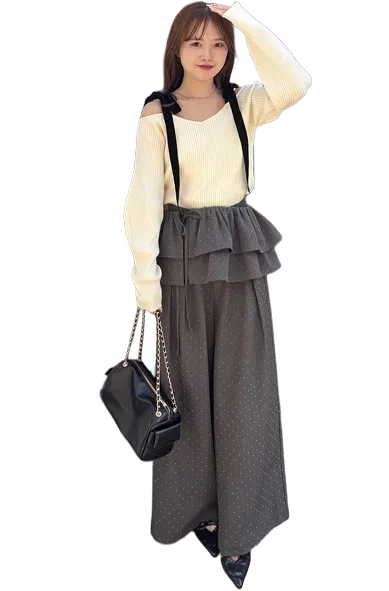 Rhinestone Slacks 20 LOOK