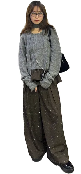 Rhinestone Slacks 20 LOOK