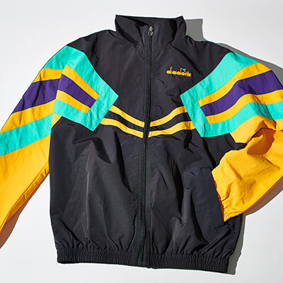 【CIAOPANIC(チャオパニック)】DIADORA(ディアドラ)whizz run(ウィズラン)リリース記念限定販売カプセルコレクション Track Jacket mvb ¥15,000 +tax