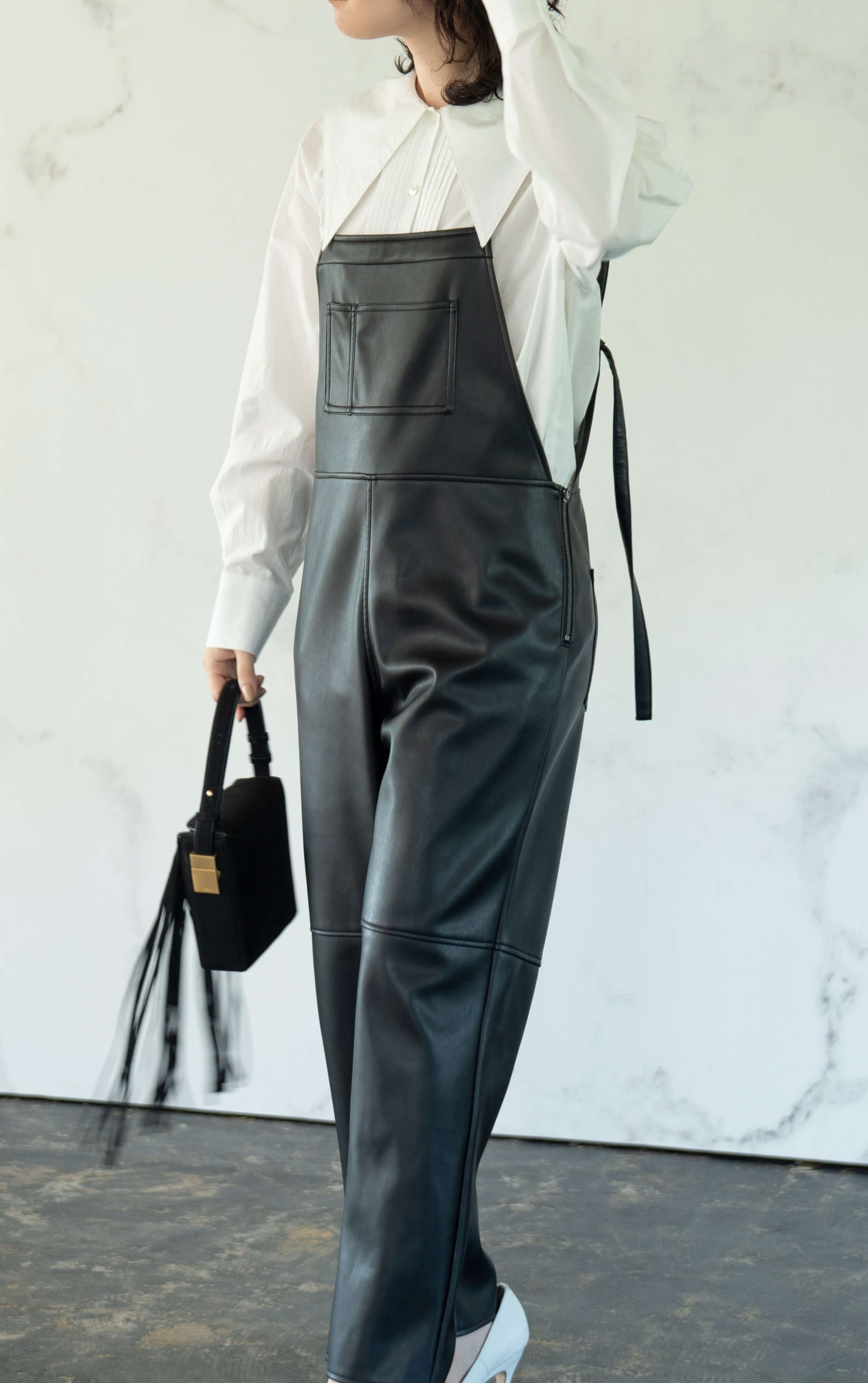 骨格タイプ別着こなしアドバイス vol 5 Eco Leather Overalls GALLARDAGALANTE パル公式通販サイト PAL CLOSET