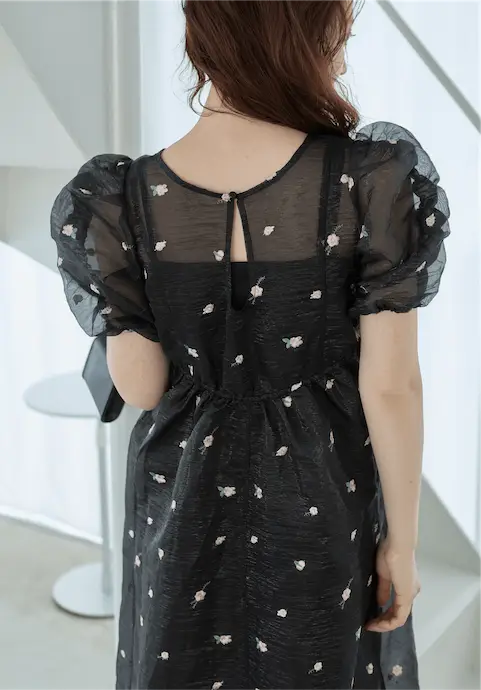 flower organdy onepiece