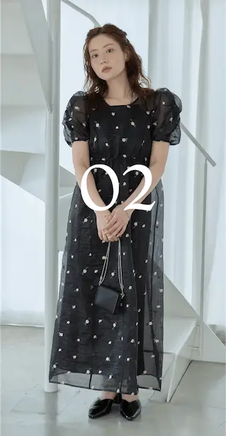 flower organdy onepiece