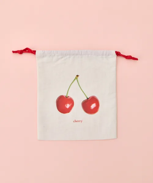 フード巾着ポーチ