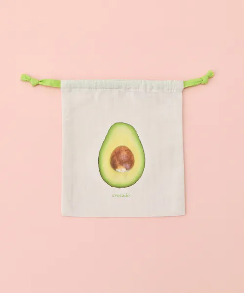 フード巾着ポーチ