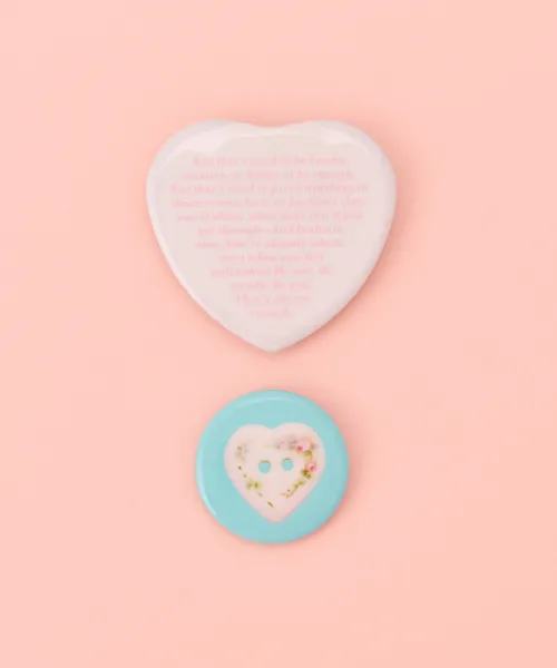 ハート缶バッジセット