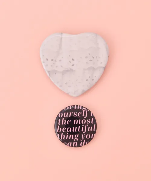 ハート缶バッジセット