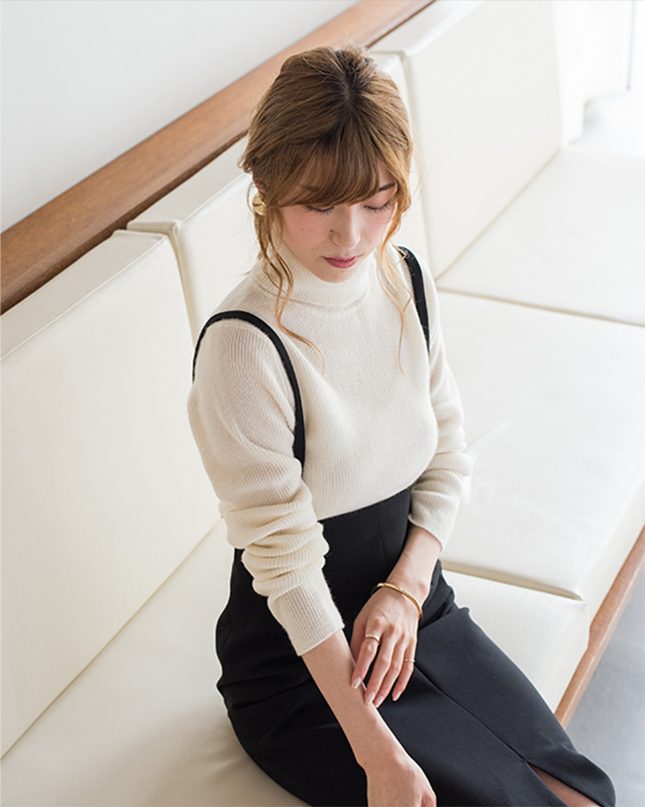 Turtle neck knit