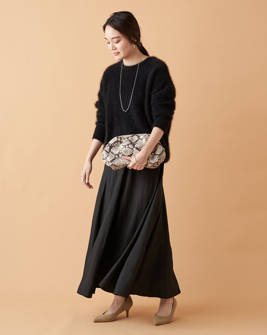 ラクーンクルーZIPニット loungedress