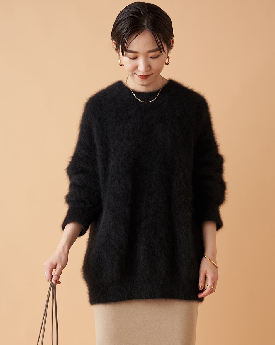 ラクーンファーニット loungedress