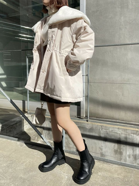 ミリタリー女の子コート