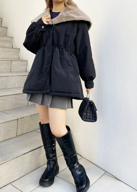 ミリタリー女の子コート