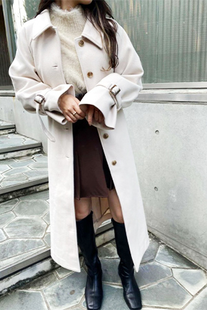 ステンカラーコート