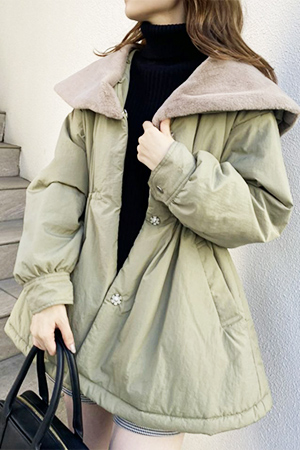 ミリタリー女の子コート