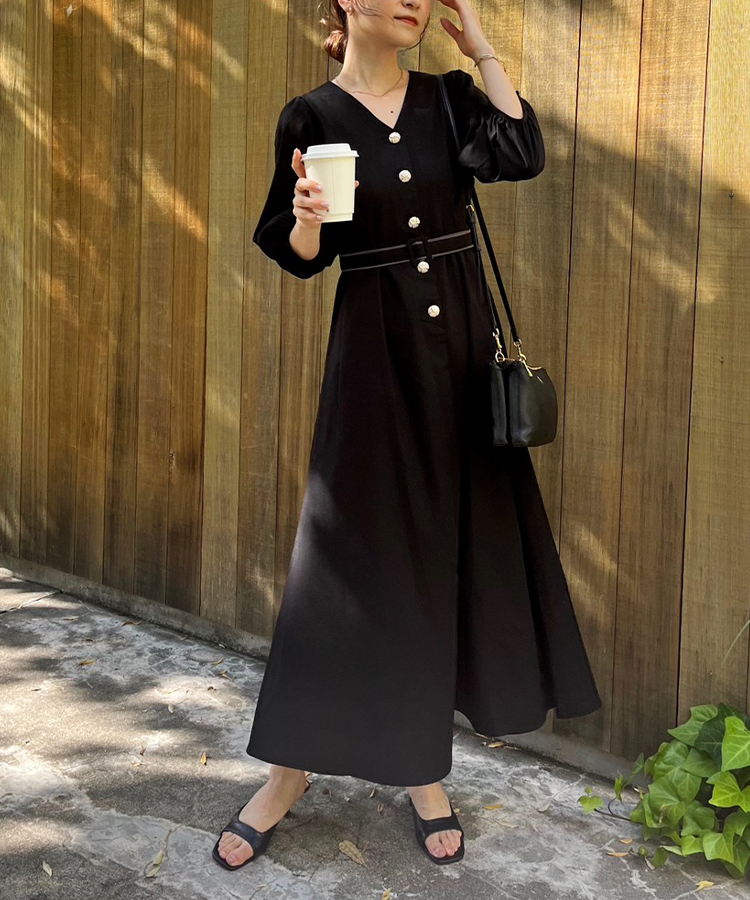 Cherie chuu 金ボタンベルト付ワンピース