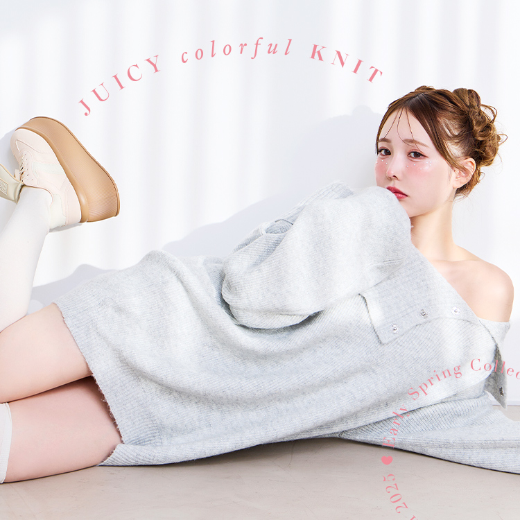 one after another NICE CLAUP | JUICY colorful KNIT ジューシー