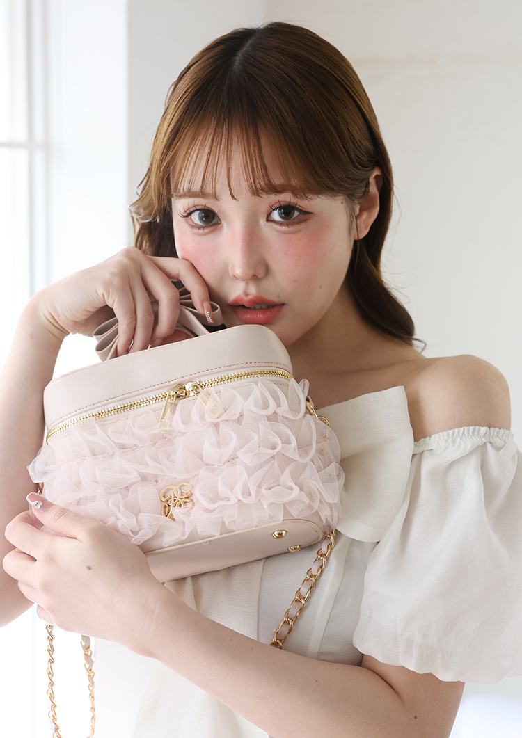チュールフリルリボンバニティバッグ| ワンアフターアナザー ナイスクラップ