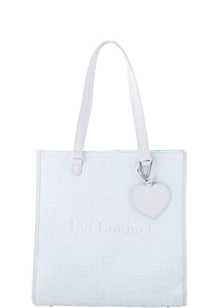 ハートチャーム付きトートバッグ(LouLoumei)
