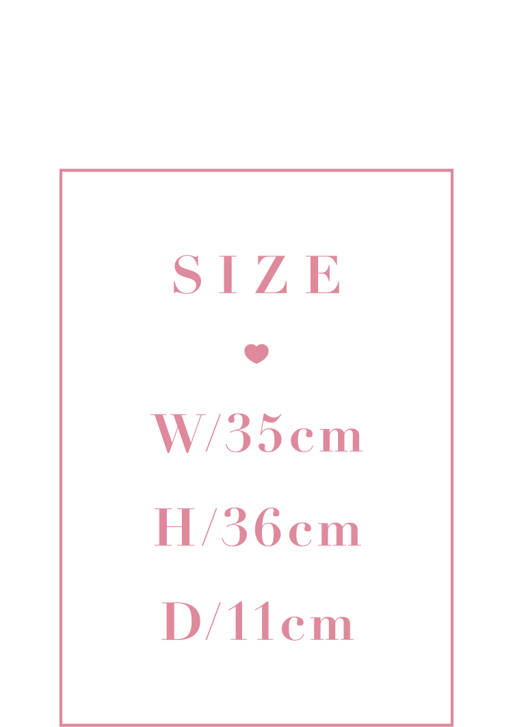 ハートチャーム付きトートバッグ(LouLoumei)