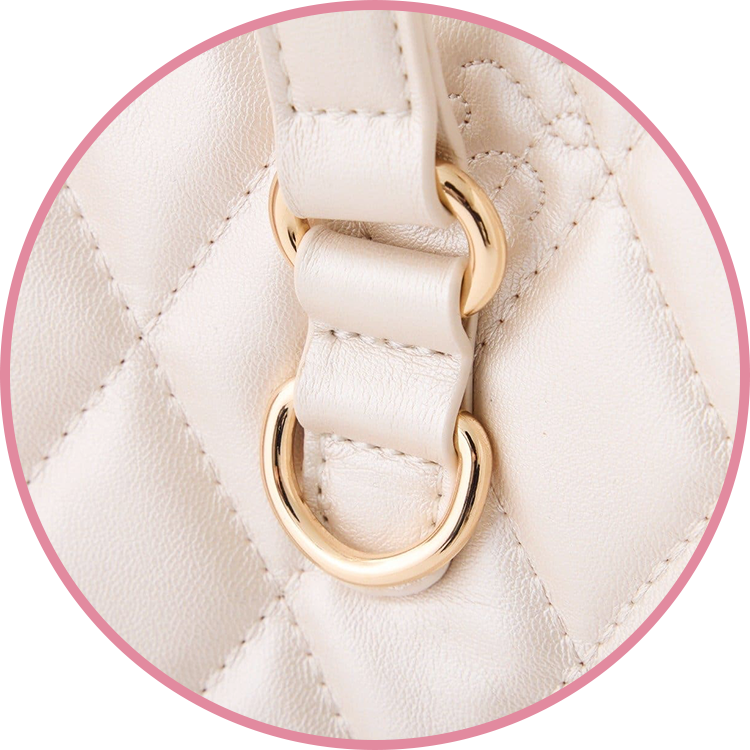 スカーフ付きキルティングキャリーオントート(LouLoumei)