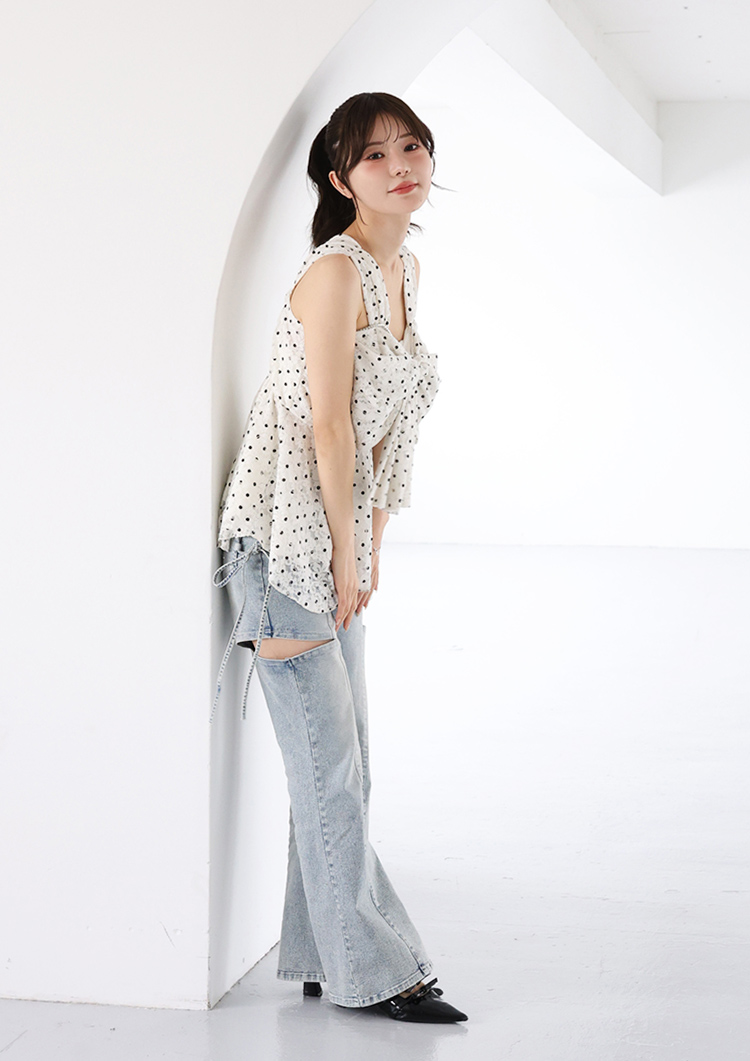 フロントリボンチュニック