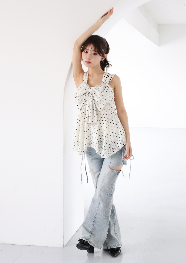 フロントリボンチュニック