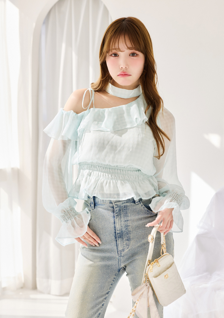 2WAYワンショルフリルブラウス | ワンアフターアナザーナイスクラップ