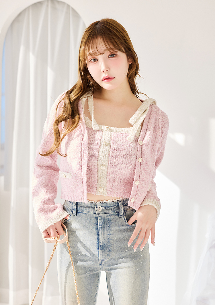 金ボタン配色カーディガン | ワンアフターアナザー ナイスクラップ