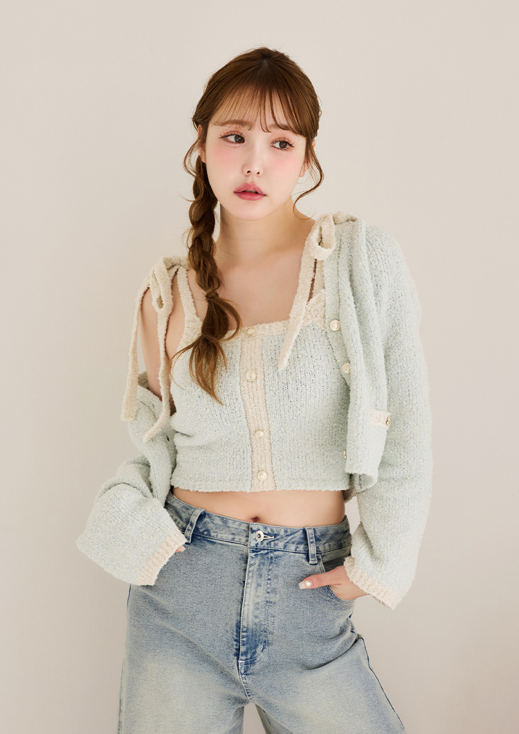 金ボタン配色カーディガン | ワンアフターアナザー ナイスクラップ