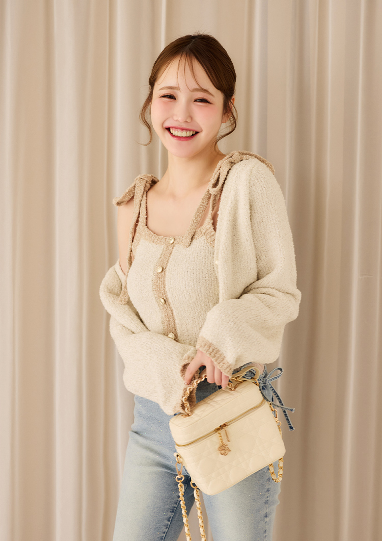 金ボタン配色カーディガン | ワンアフターアナザー ナイスクラップ