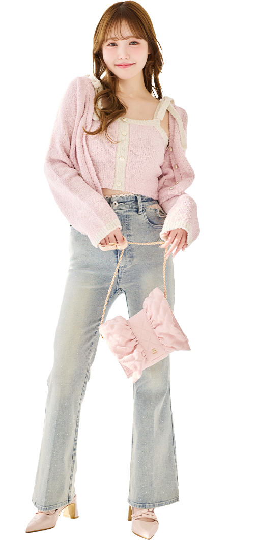 金ボタン配色カーディガン | ワンアフターアナザー ナイスクラップ