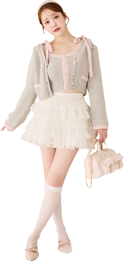 金ボタン配色カーディガン | ワンアフターアナザー ナイスクラップ