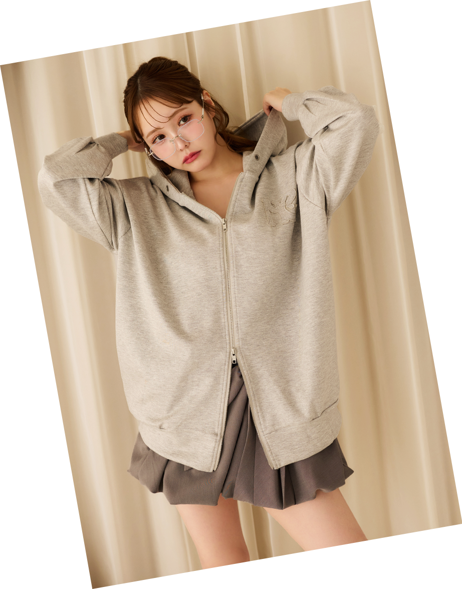 ロゴグリッターパーカー | ワンアフターアナザー ナイスクラップ