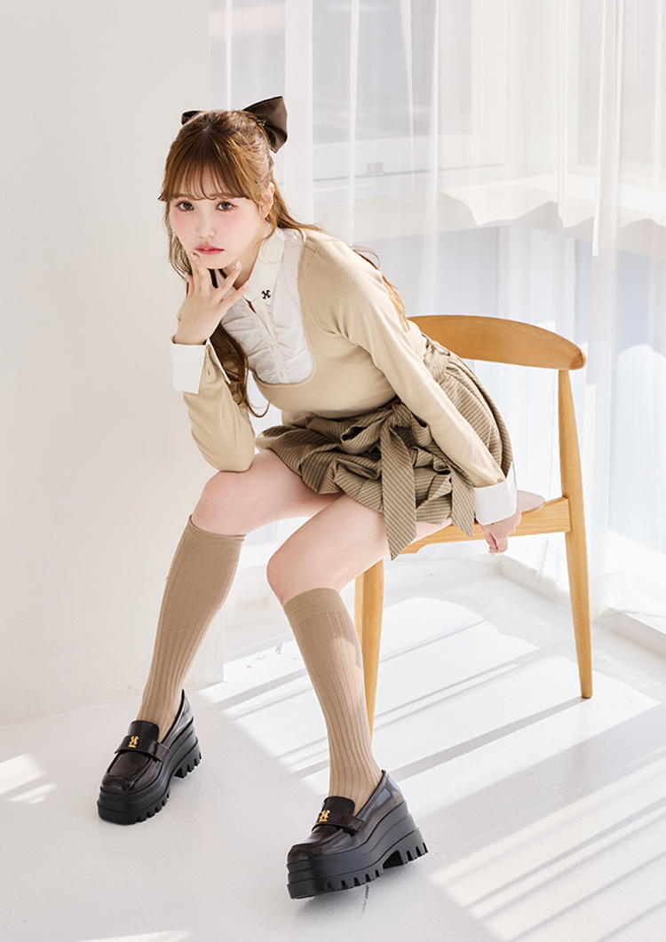 ロゴ刺繡レイヤードトップス | ワンアフターアナザー ナイスクラップ