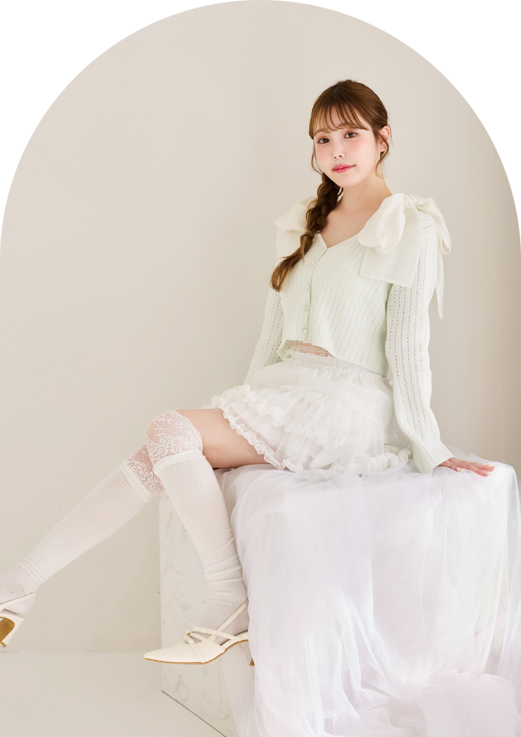 キラキラボタンアイレットカーデ | ワンアフターアナザー ナイスクラップ