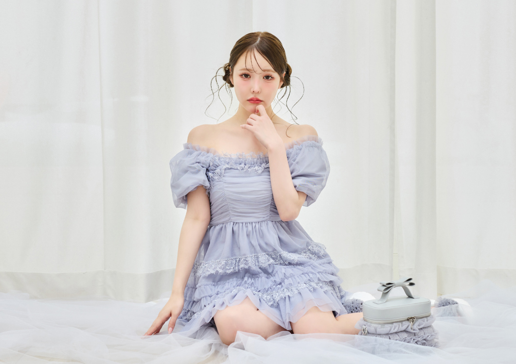 ティアードミニワンピース