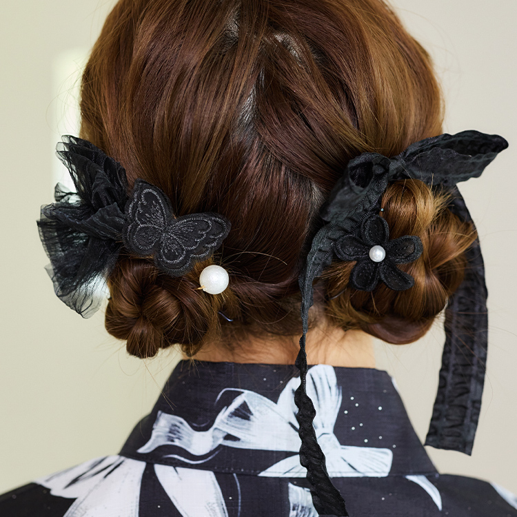 リボンヘアアレンジセット