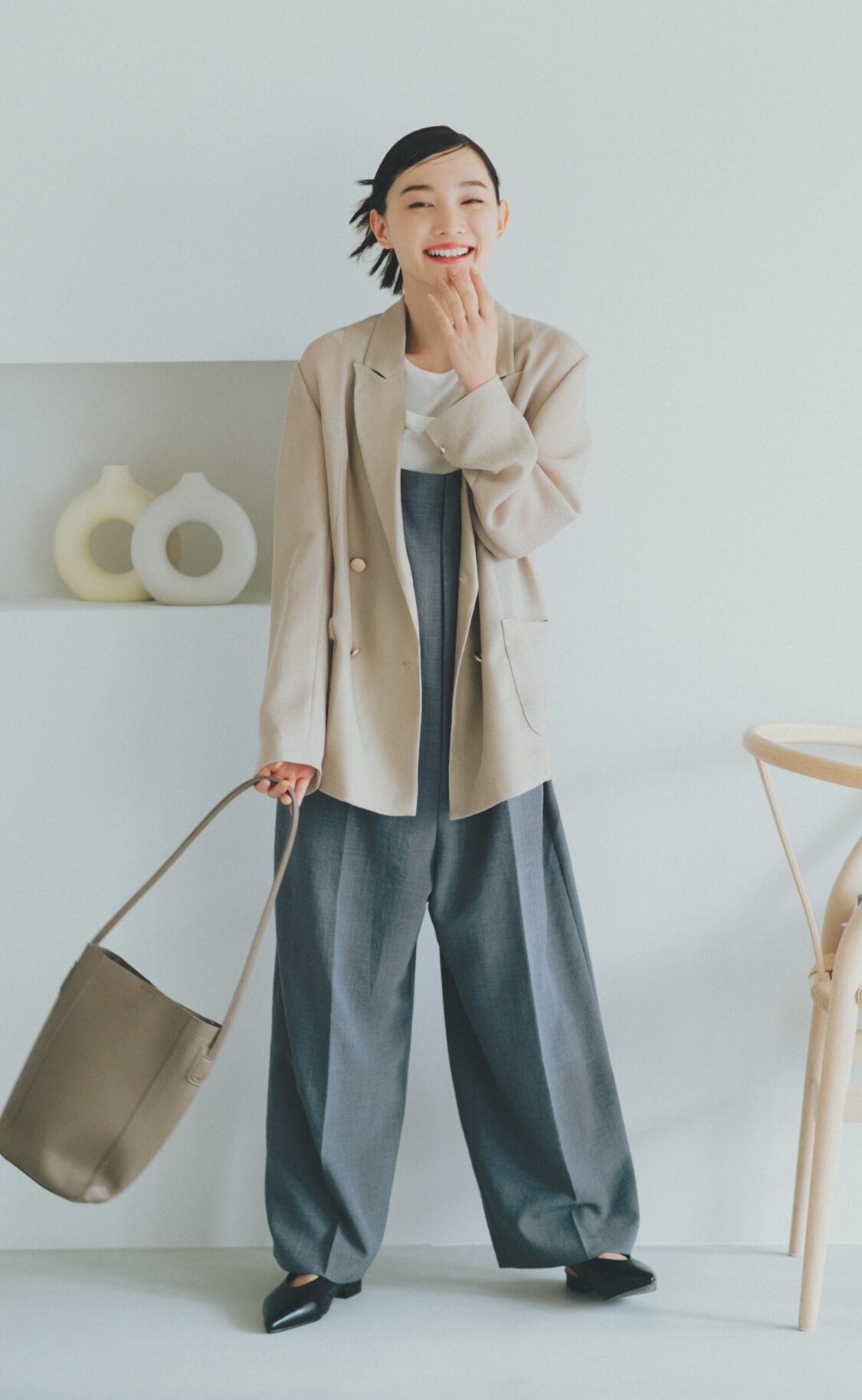 (新品)ヒグチユウコ　こはるの洋服　dress&amp;drawers アナトミー Mame Kurogouchi(マメクロゴウチ) 2025AW ランダムリブ