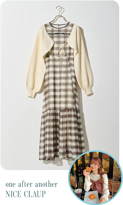 one after another NICE CLAUP | 【ayano企画】ボレロsetアメスリチェックワンピ