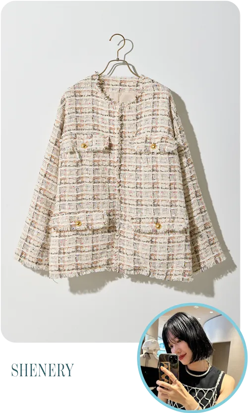 SHENERY | 【インフルエンサー＠akane_nagataコラボ】ツイードジャケット